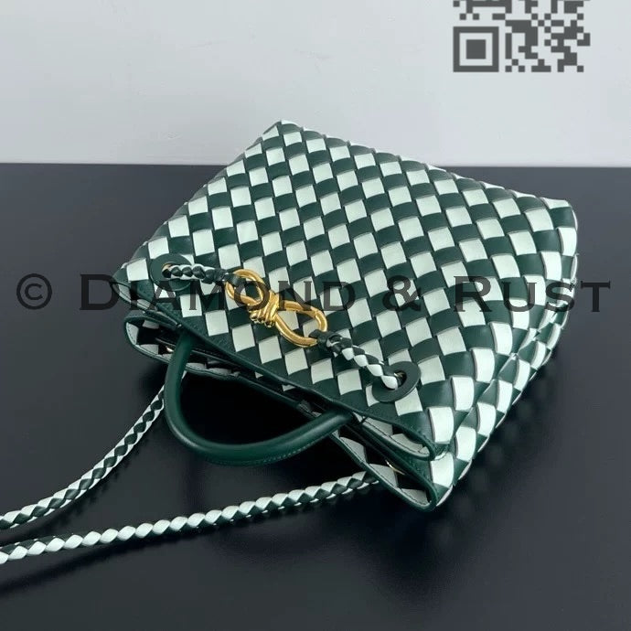 Small Andiamo Bag #2261 Two Tone Green/Icy Blue