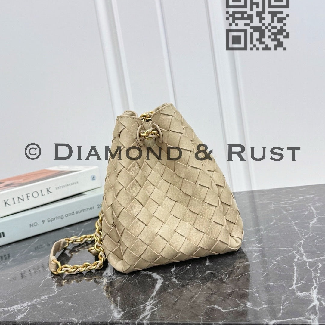 Small Parachute Chain Bag #2279 Ecru