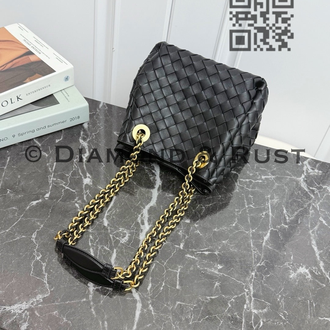 Small Parachute Chain Bag #2279 Black
