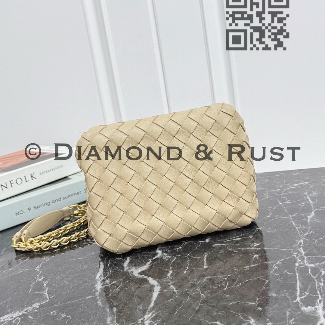 Small Parachute Chain Bag #2279 Ecru