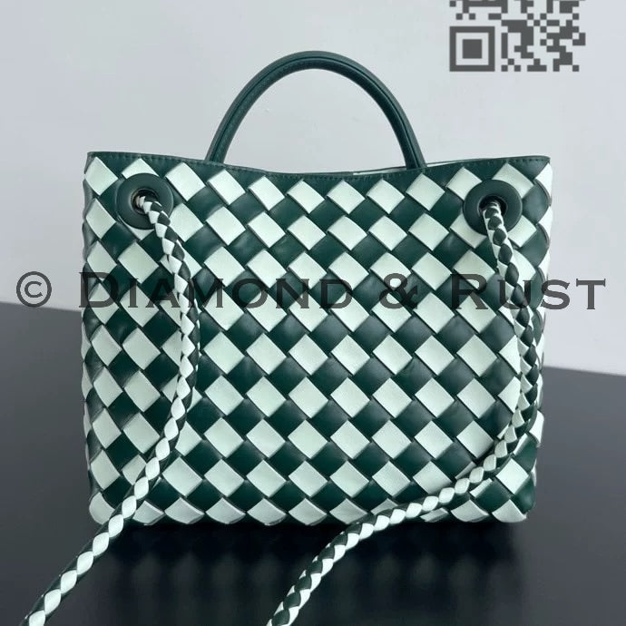 Small Andiamo Bag #2261 Two Tone Green/Icy Blue