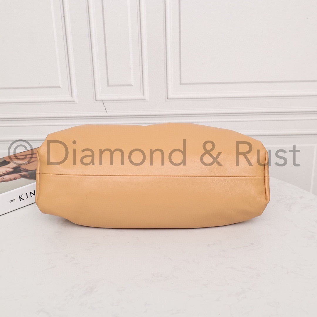 Large Pouch Clutch #9028 Almond