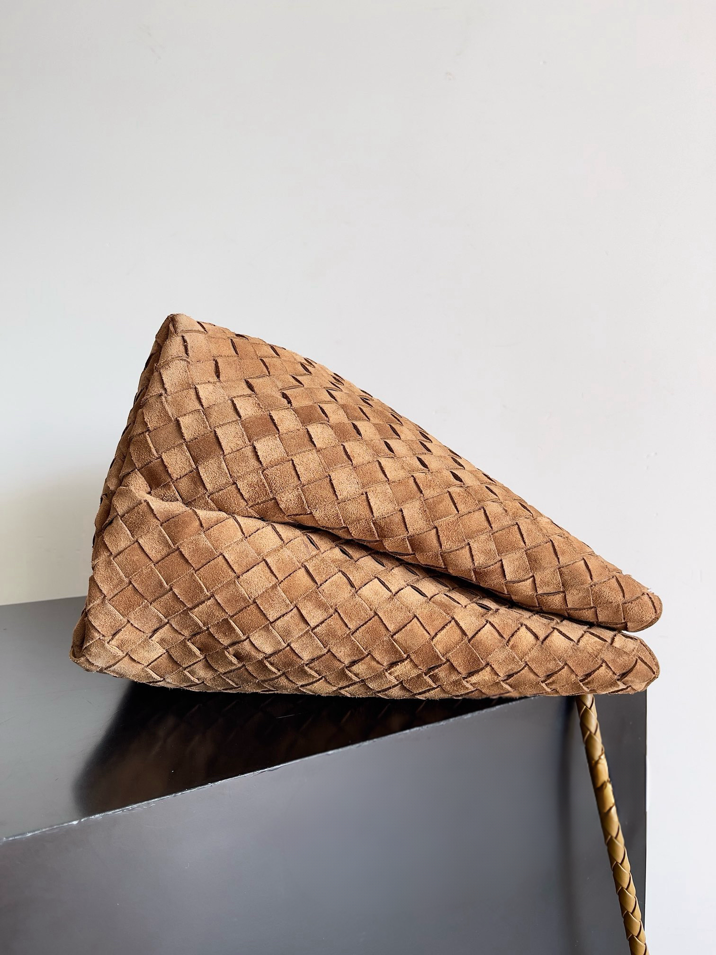 Large Andiamo Bag #9918 Suede Brown