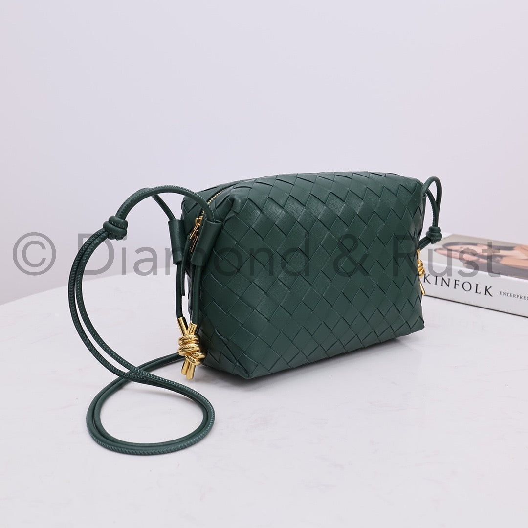 Small Gold Knot Camera Bag #2263-1 Rain Tree Green
