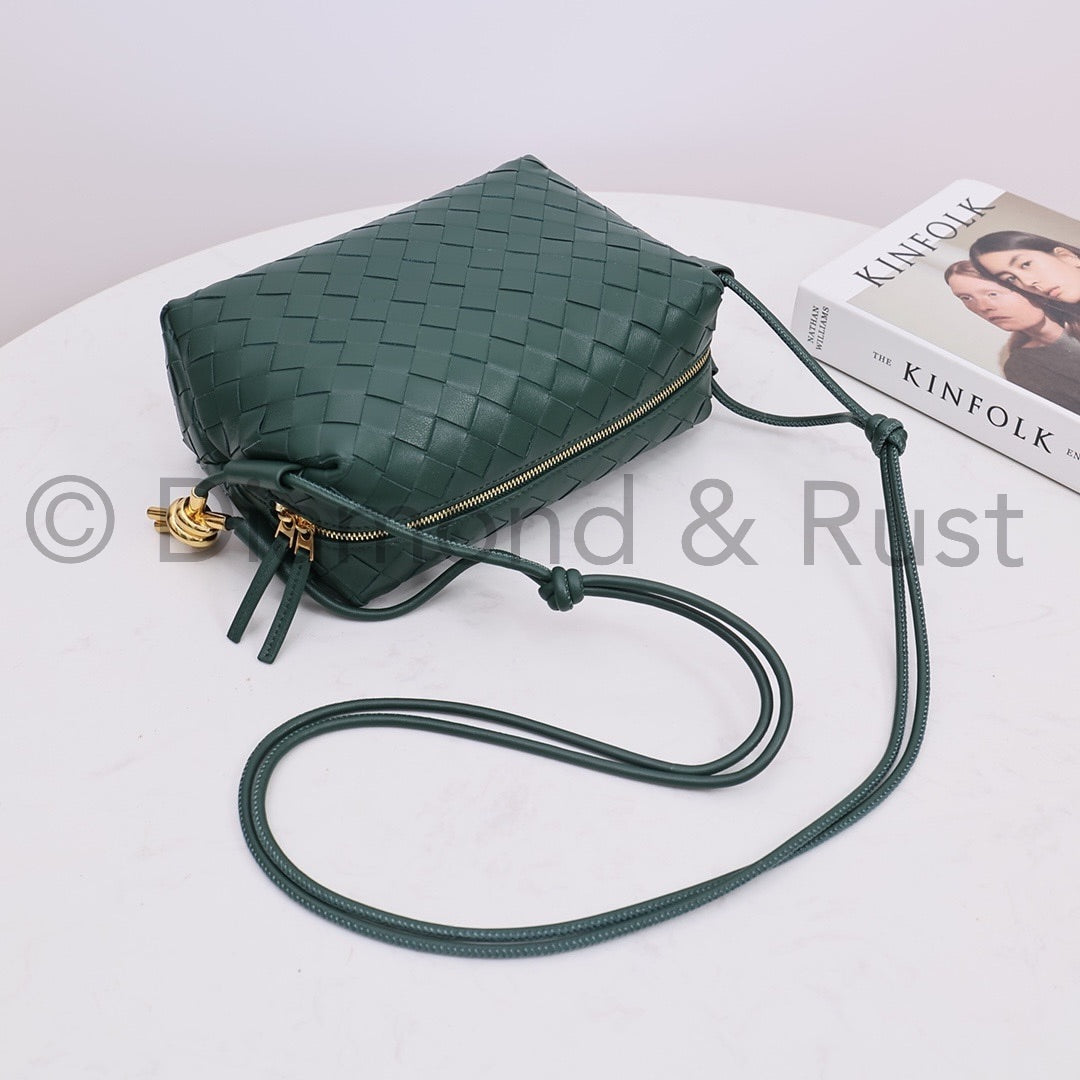 Small Gold Knot Camera Bag #2263-1 Rain Tree Green
