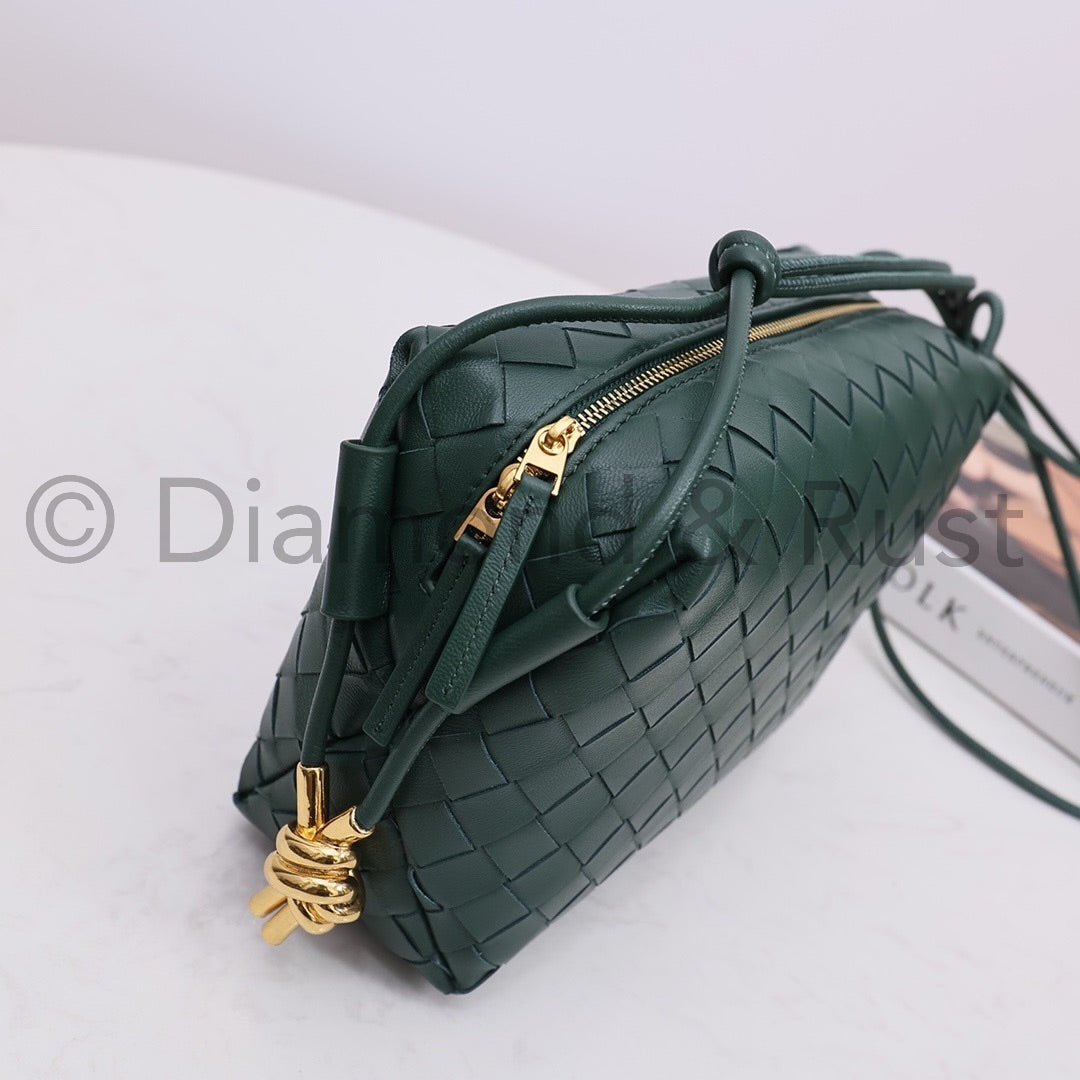 Small Gold Knot Camera Bag #2263-1 Rain Tree Green