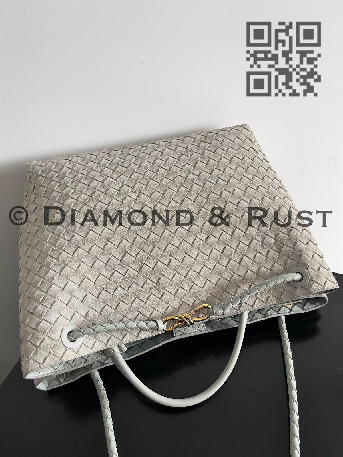 Large Andiamo Bag #9918 Silver Gray