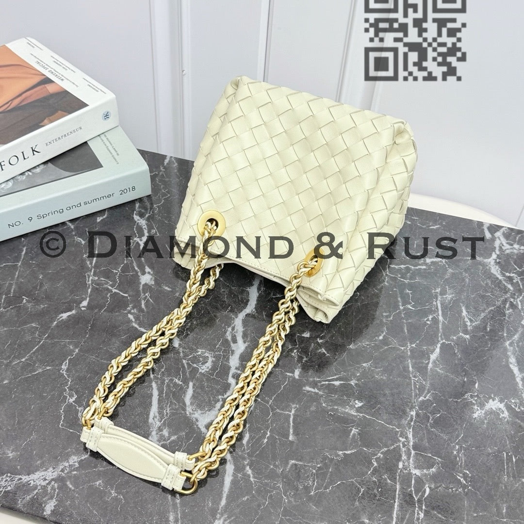 Small Parachute Chain Bag #2279 Sea Salt