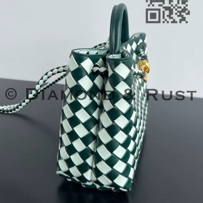 Small Andiamo Bag #2261 Two Tone Green/Icy Blue