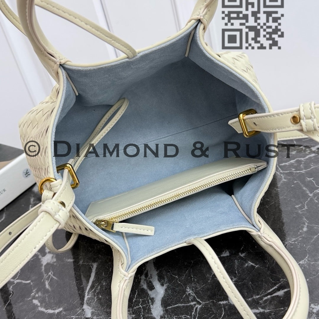 Small Pinacoteca Tote Bag #2281 Sea Salt/ Blue