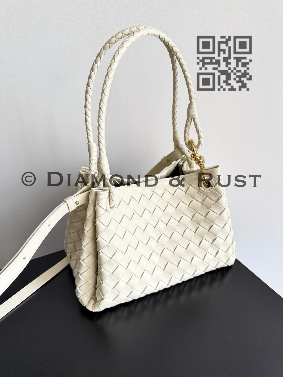 Small Parachute Chain Bag #9916 White