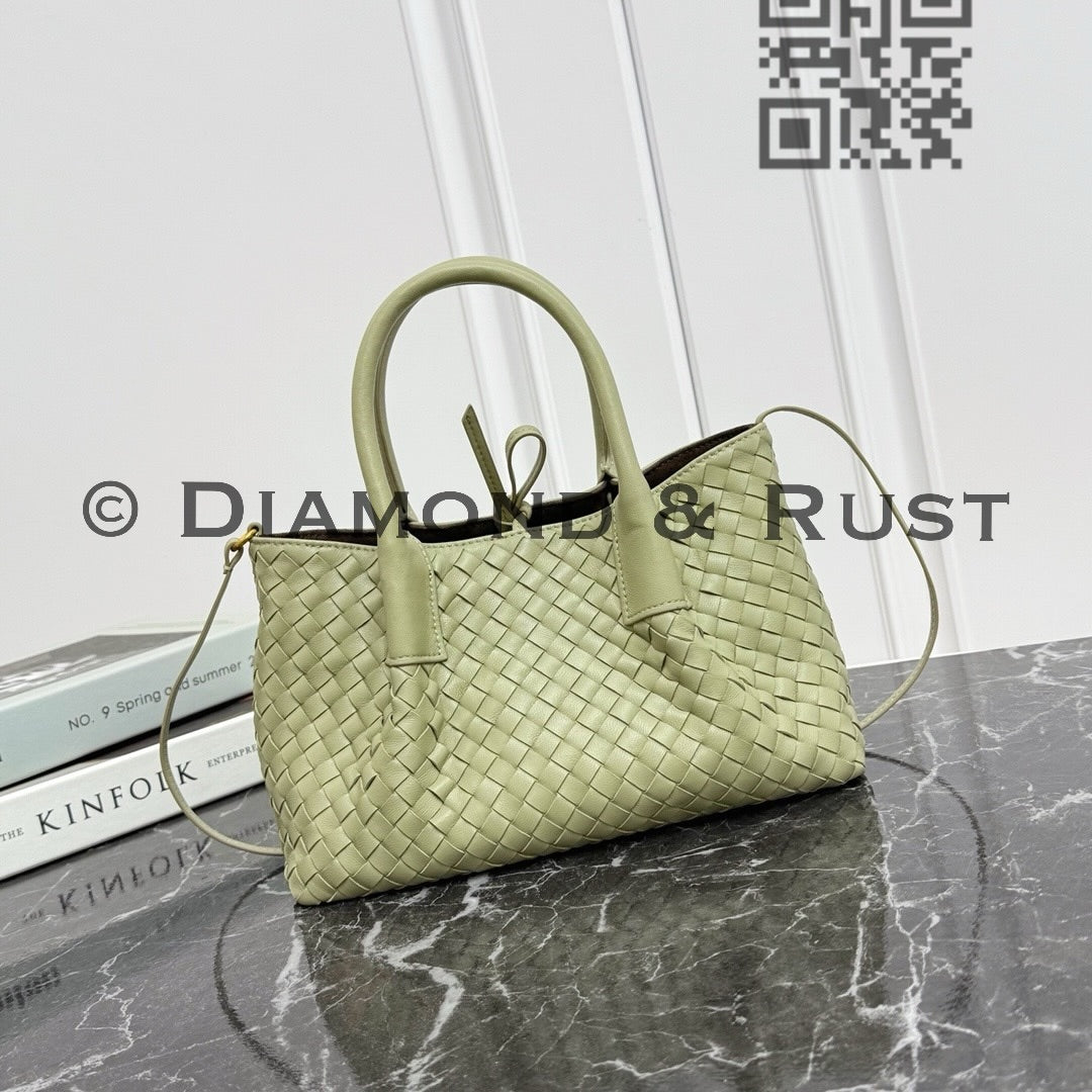 Small Pinacoteca Tote Bag #2281 Travertine/ Brown