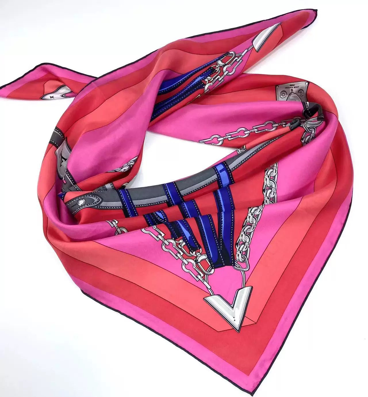Pure-silk crêpe-de-Chine scarf 100 % mulberry silk 110cm Square Large Wrap Shawl