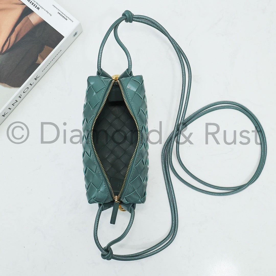 High Shine Mini Loop Camera Bag #2278 Aloe