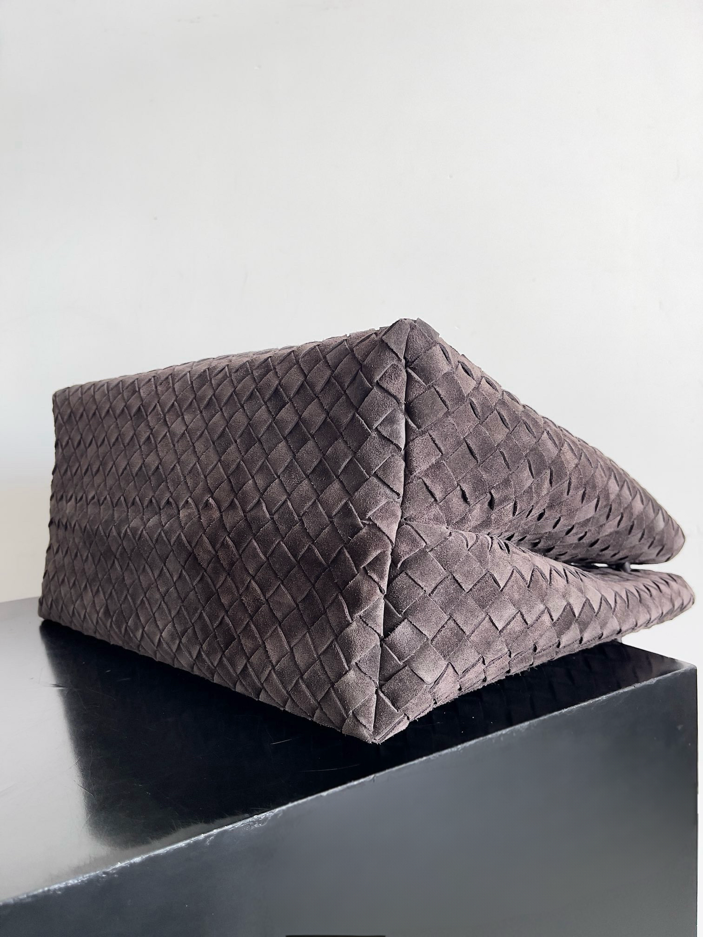 Large Andiamo Bag #9918 Suede Chocolate