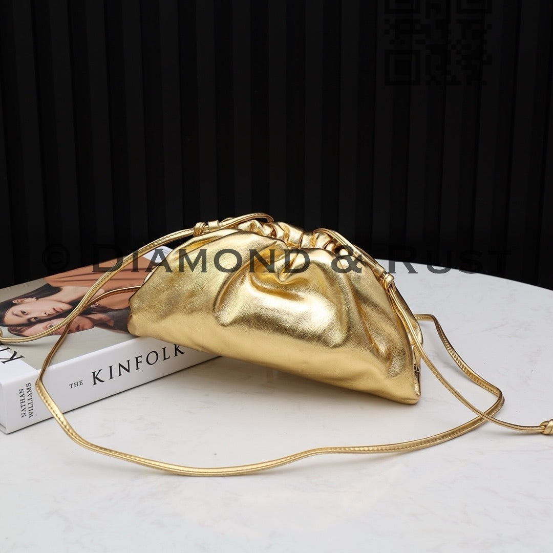Mini Pouch Bag in Metallica #9032 Gold