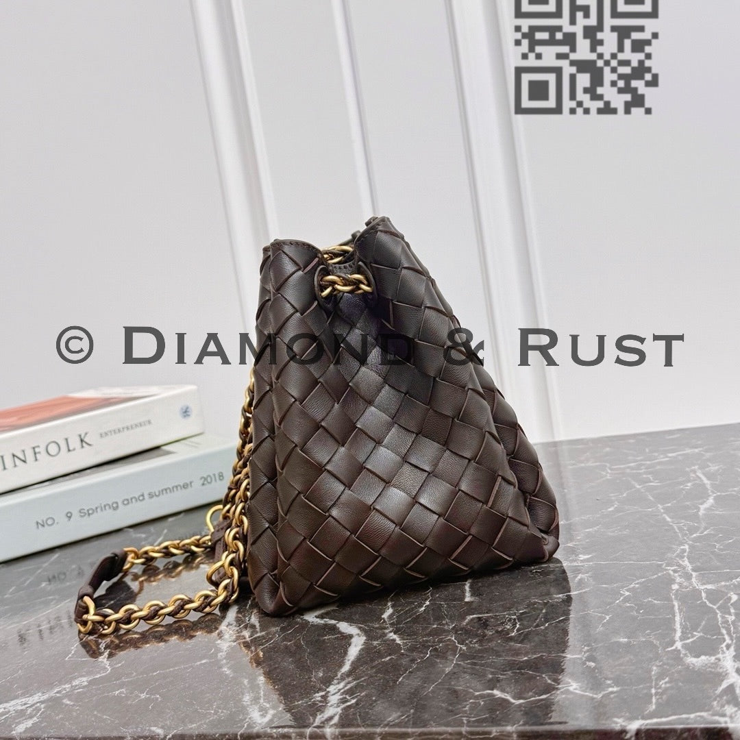 Small Parachute Chain Bag #2279 Brown