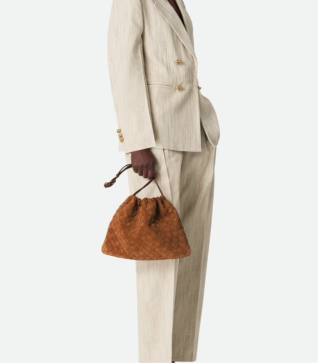 Medium Dust Bag 9910 Suede Caramel