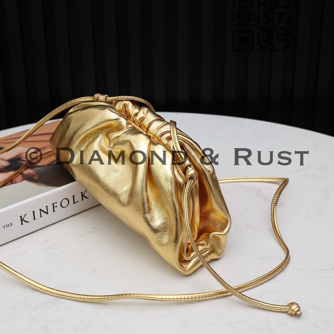 Mini Pouch Bag in Metallica #9032 Gold