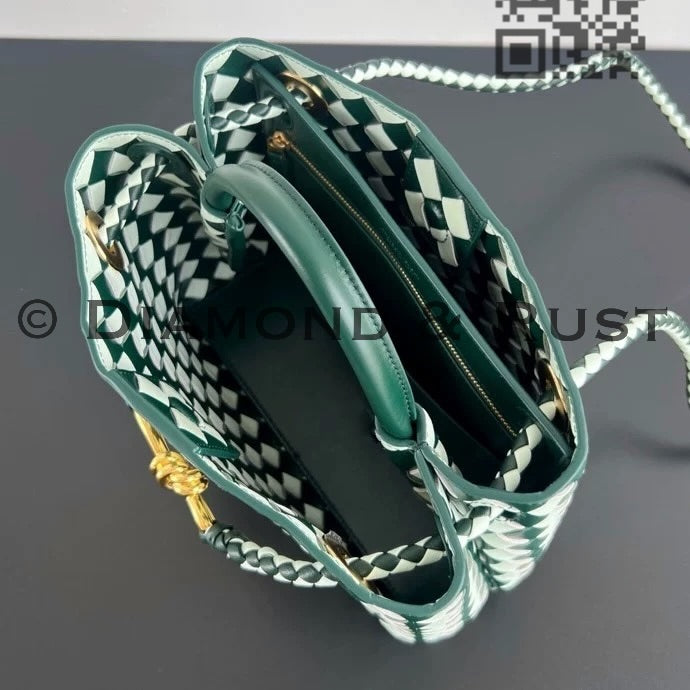 Small Andiamo Bag #2261 Two Tone Green/Icy Blue
