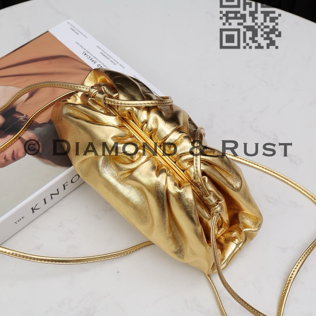 Mini Pouch Bag in Metallica #9032 Gold
