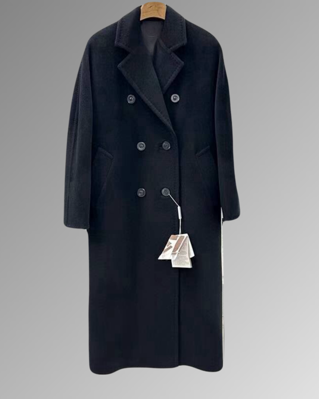 Suri Wool Long Coat #101801 Dark Gray