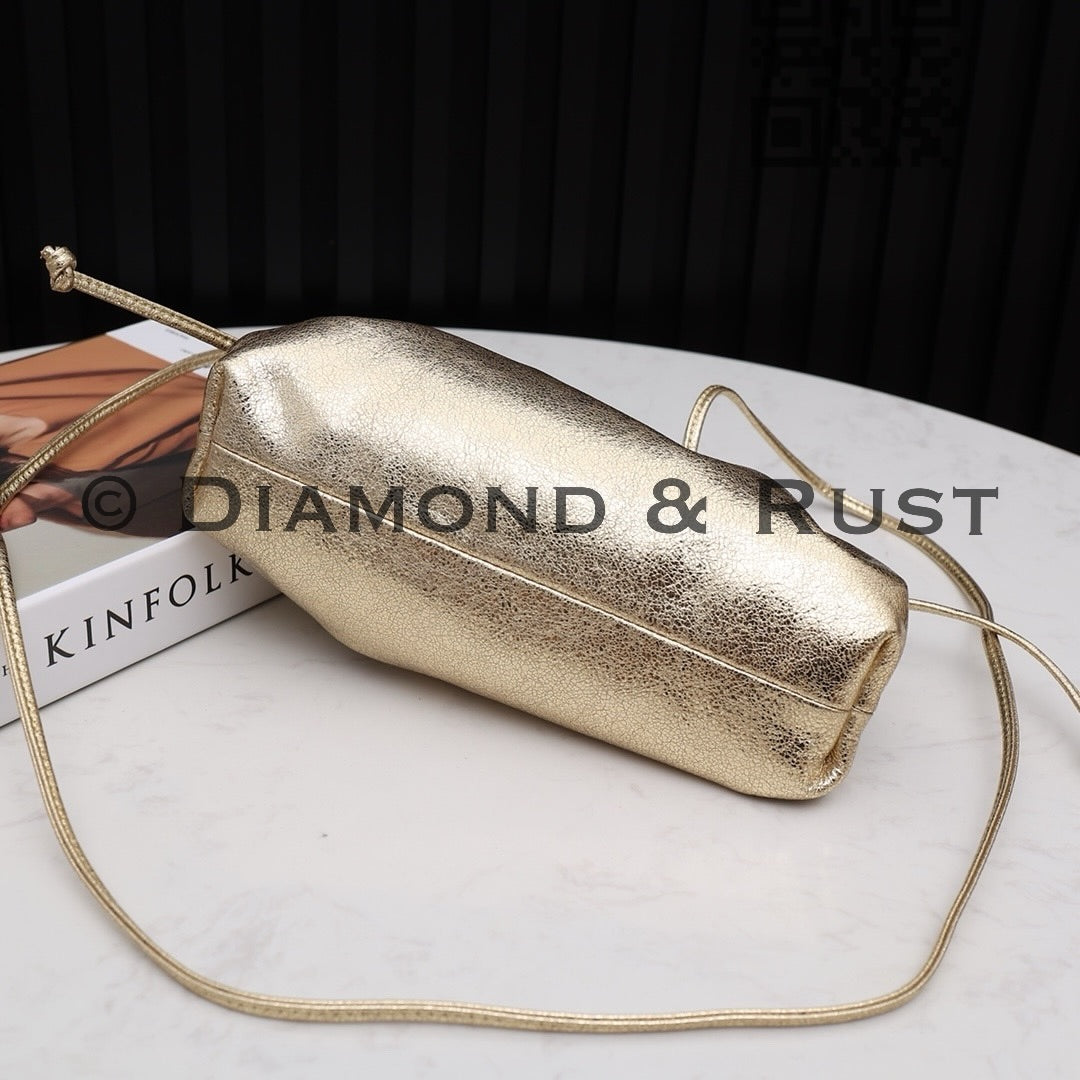 Mini Pouch Bag in Metallica #9032 Gold Distresses