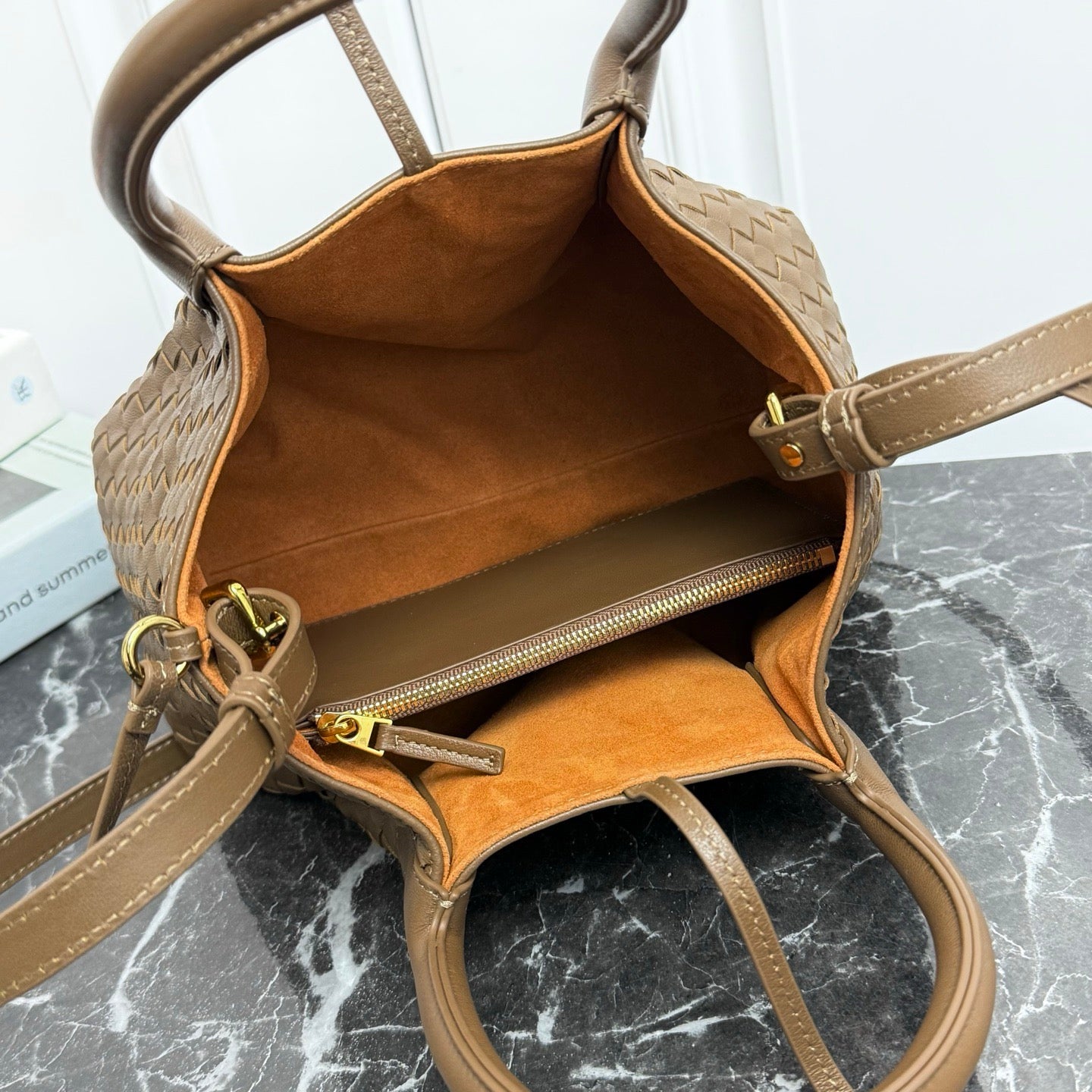 Small Pinacoteca Tote Bag #2281 Acorn