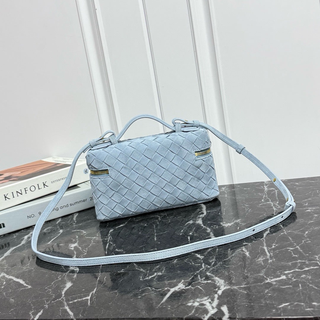 Vanity Crossbody Bag #2280 Icy Blue Suede