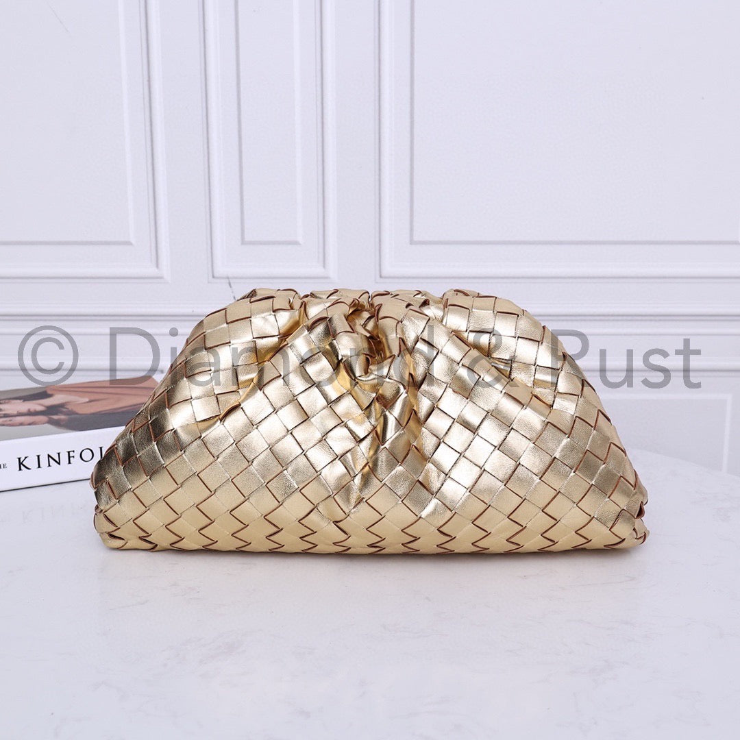 Large Pouch Clutch #9029 Gold