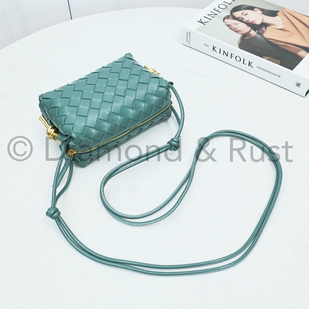 High Shine Mini Loop Camera Bag #2278 Aloe