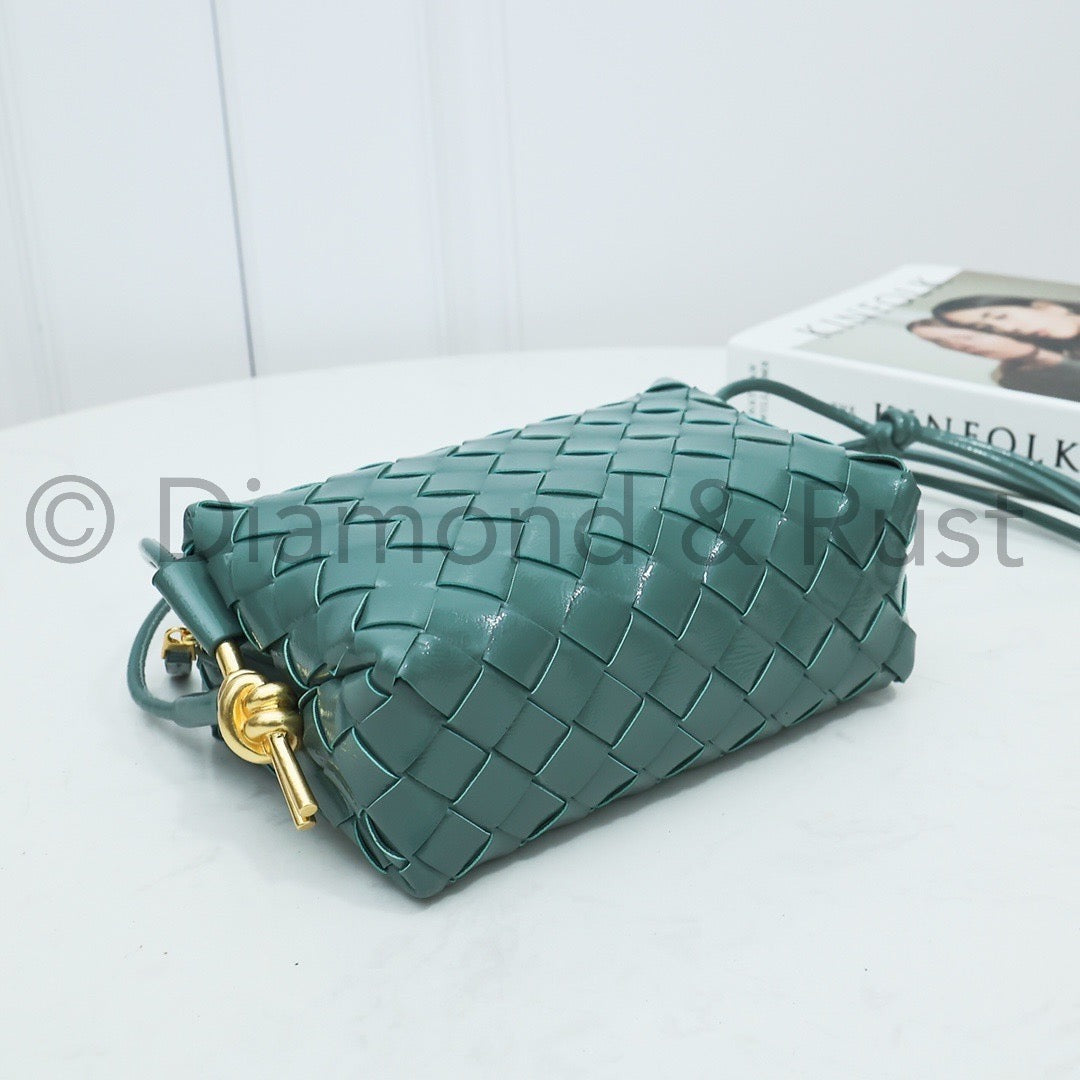 High Shine Mini Loop Camera Bag #2278 Aloe