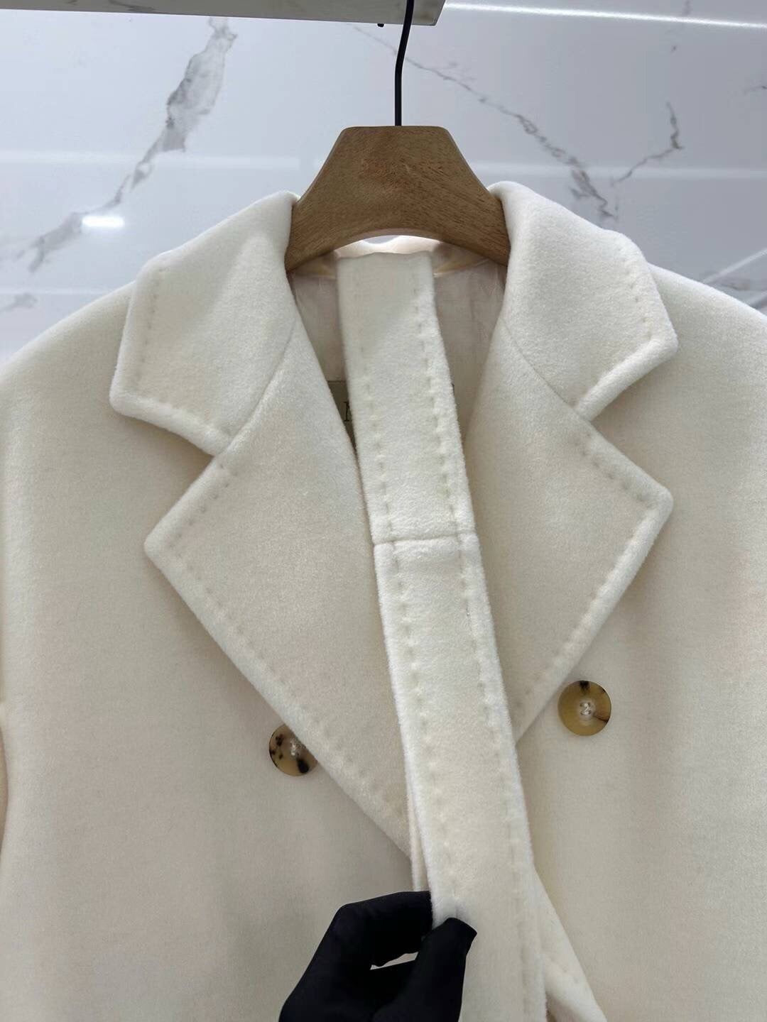 Suri Wool Long Coat #101801 Cream