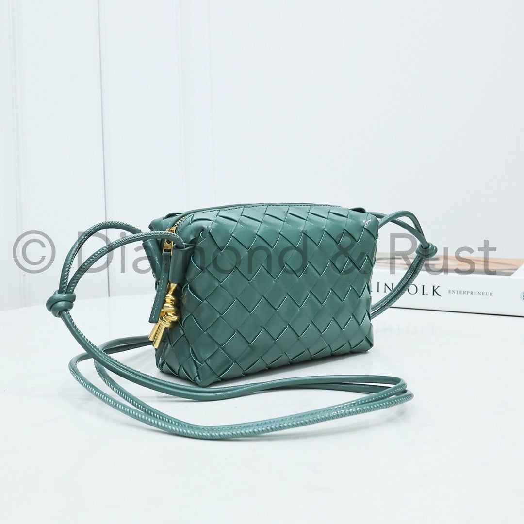 High Shine Mini Loop Camera Bag #2278 Aloe