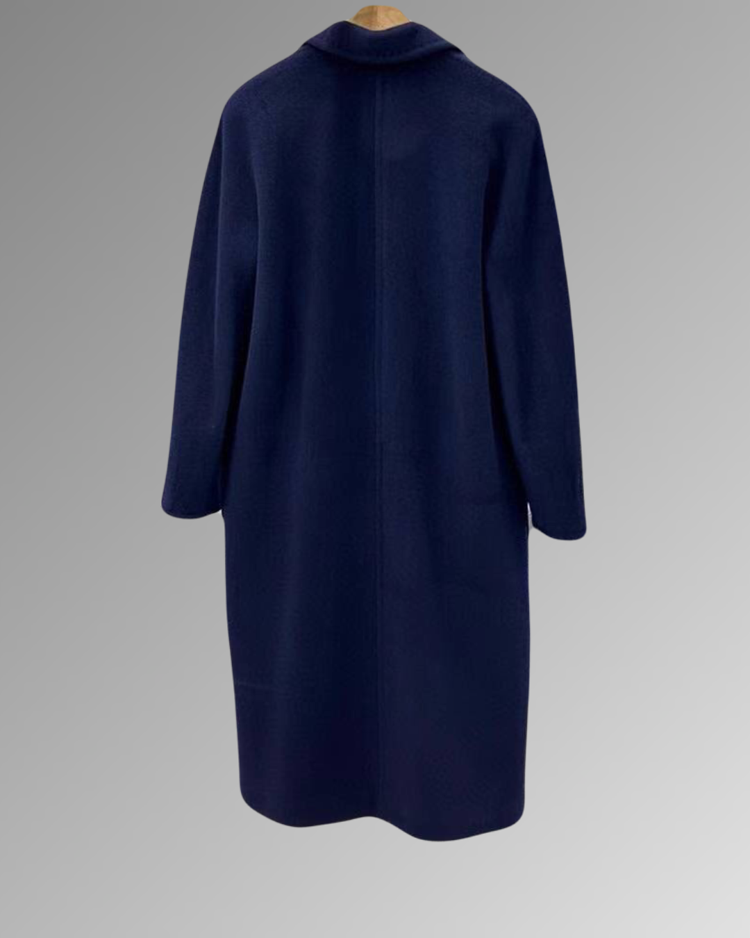 Suri Wool Long Coat #101801 Dark Blue