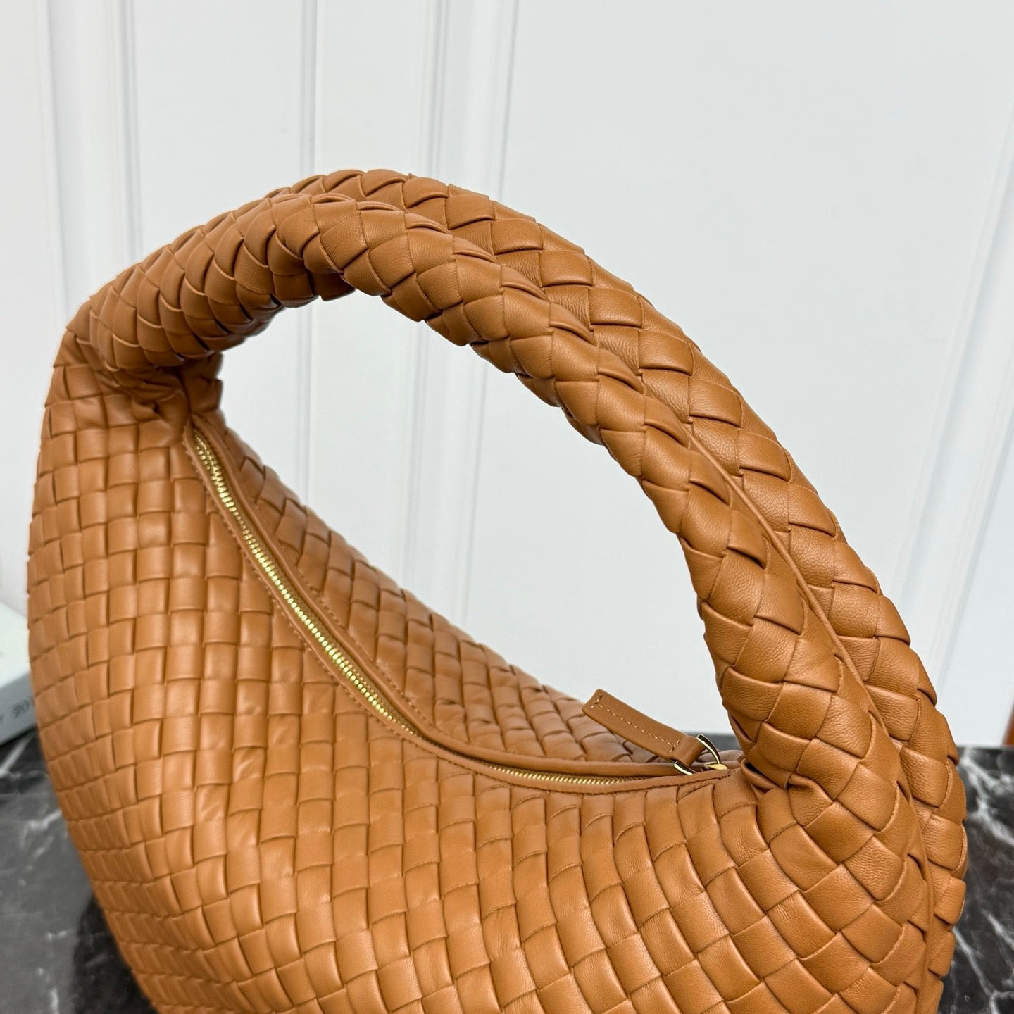 Large Veneta Shoulder Bag #2291 Amber