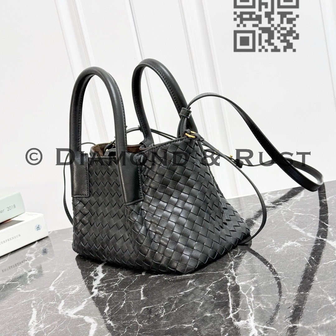 Small Pinacoteca Tote Bag #2281 Black/ Fondant