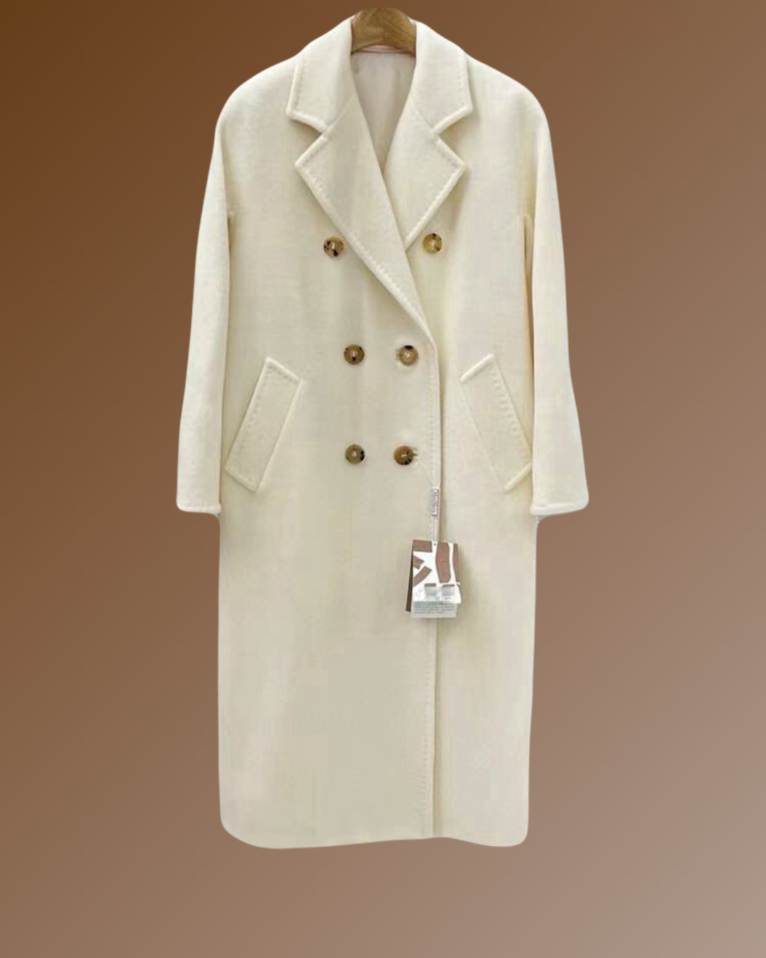 Suri Wool Long Coat #101801 Cream