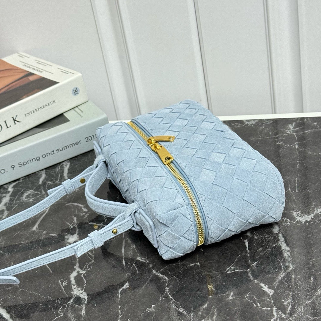 Vanity Crossbody Bag #2280 Icy Blue Suede