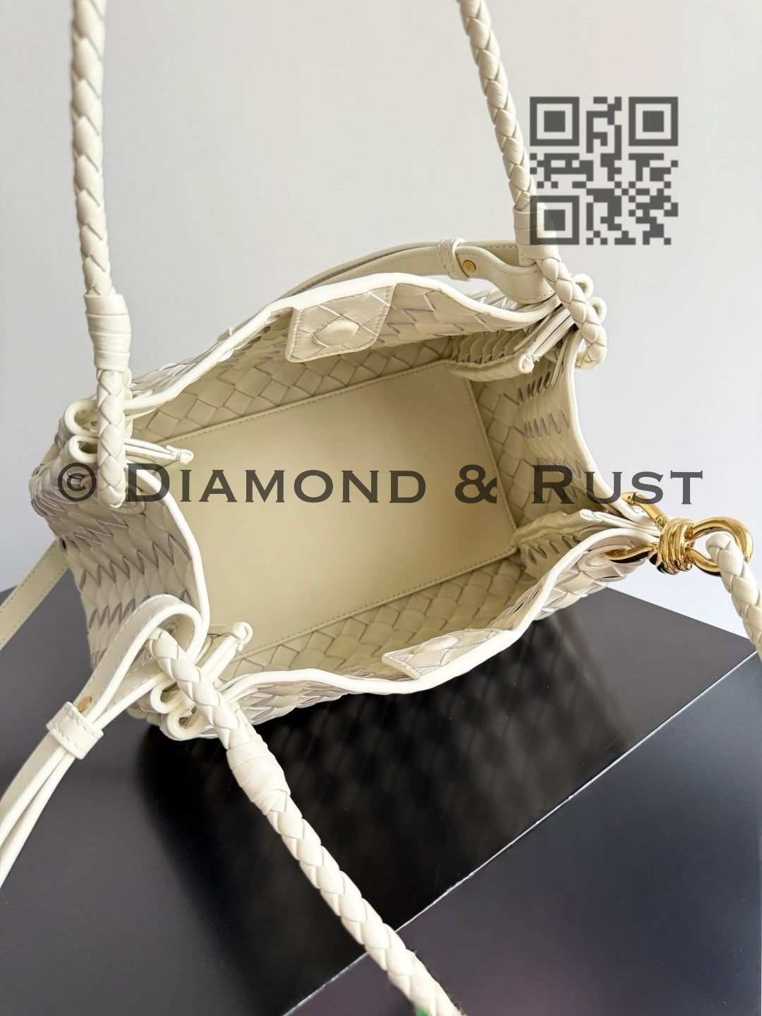 Small Parachute Chain Bag #9916 White