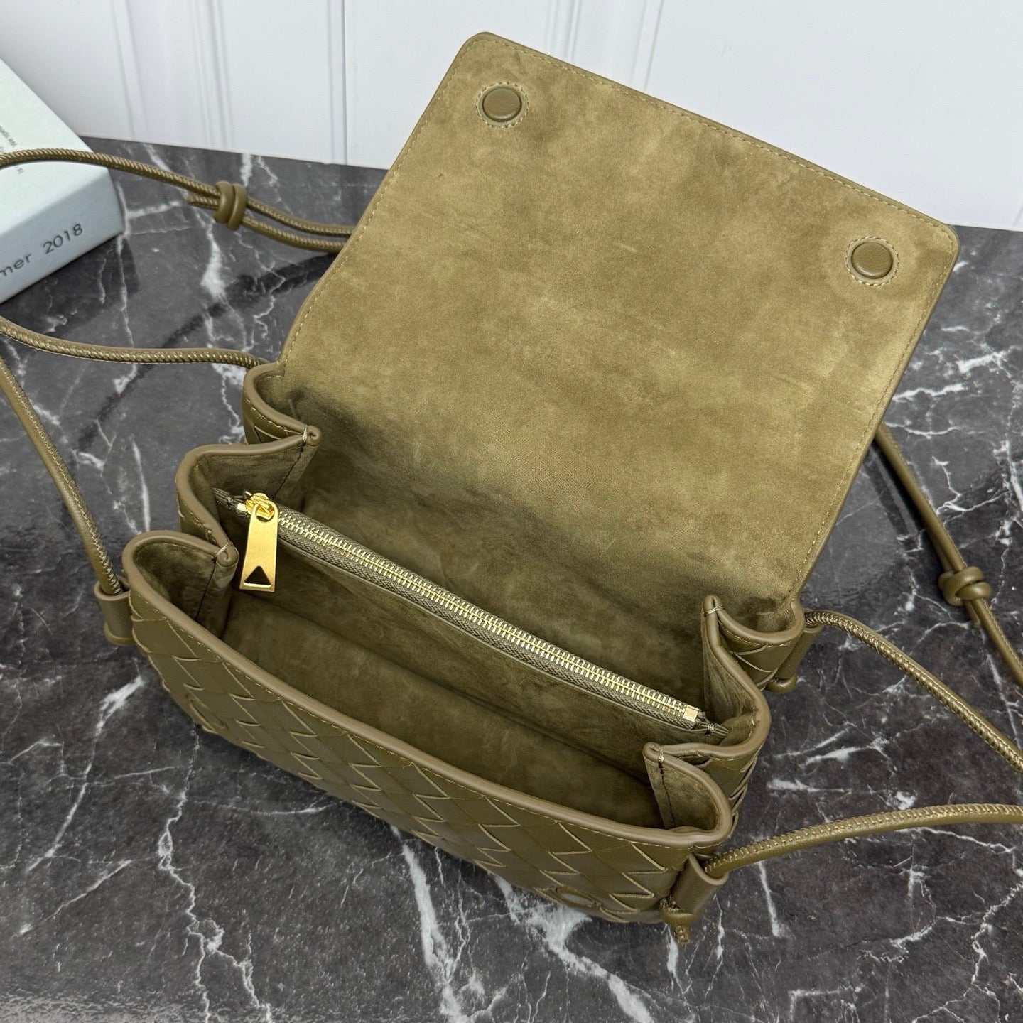 Nocturnal Pouch #2288 Moss Suede
