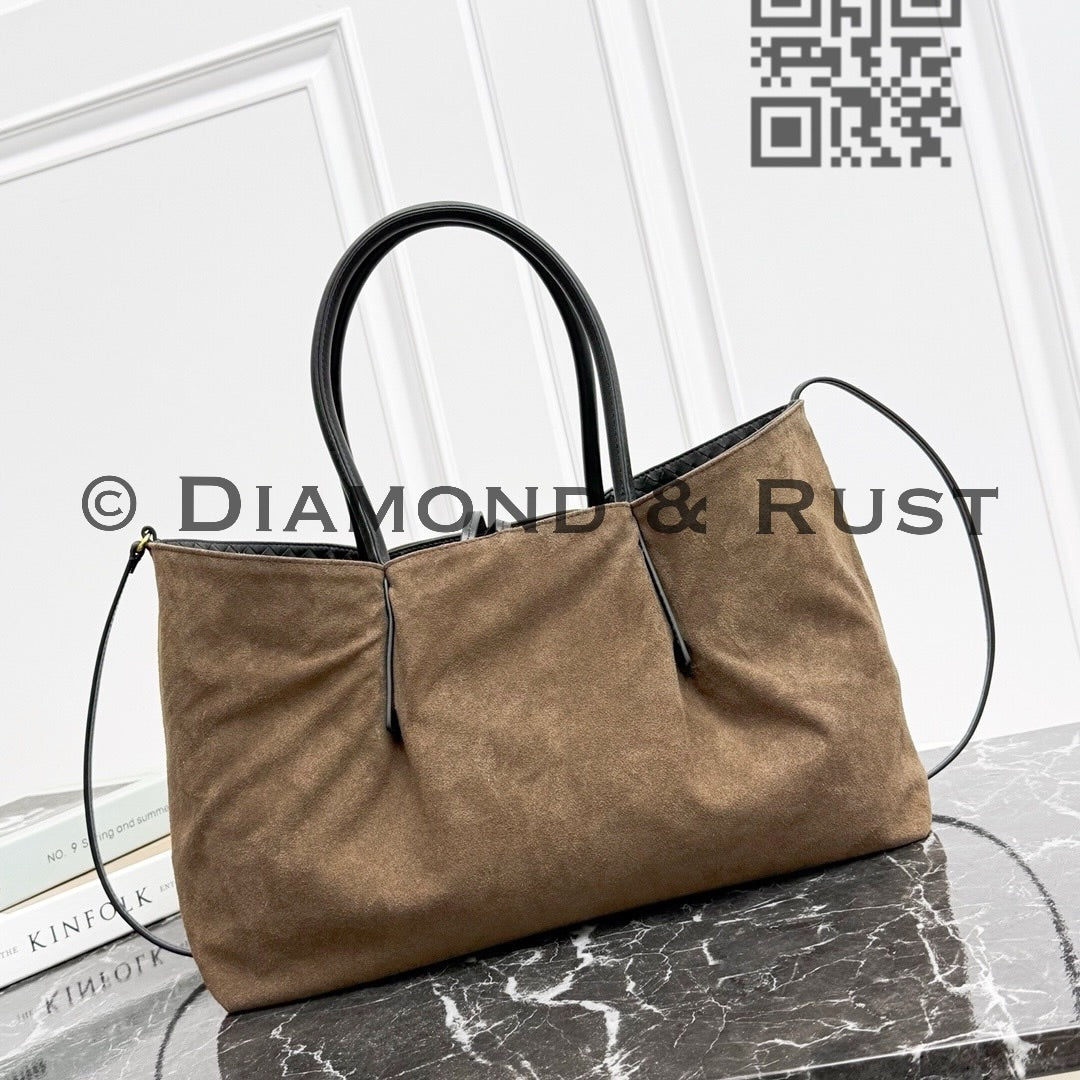 Large Pinacoteca Tote Bag #2281-1 Black/Brown