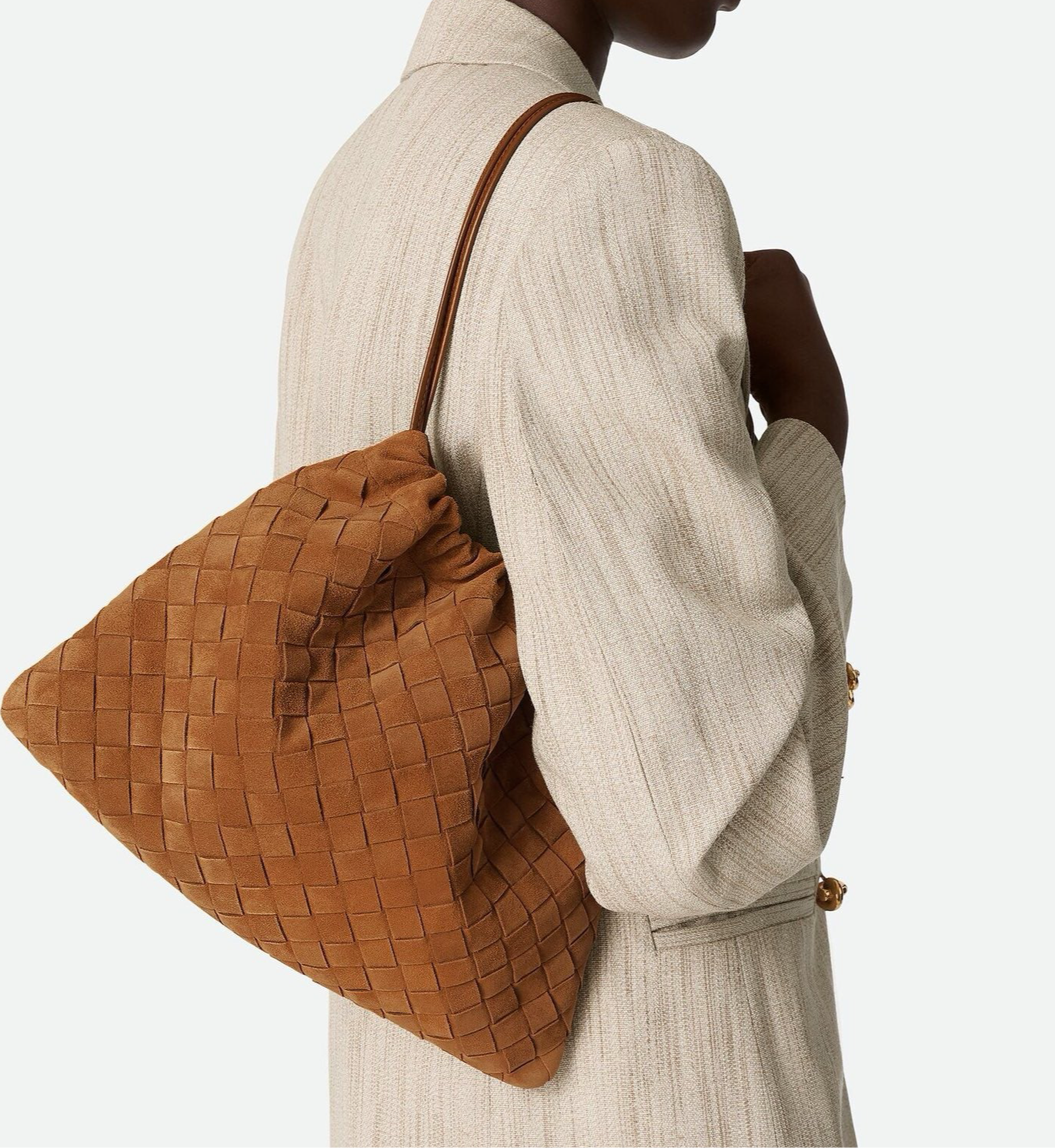 Medium Dust Bag 9910 Suede Caramel