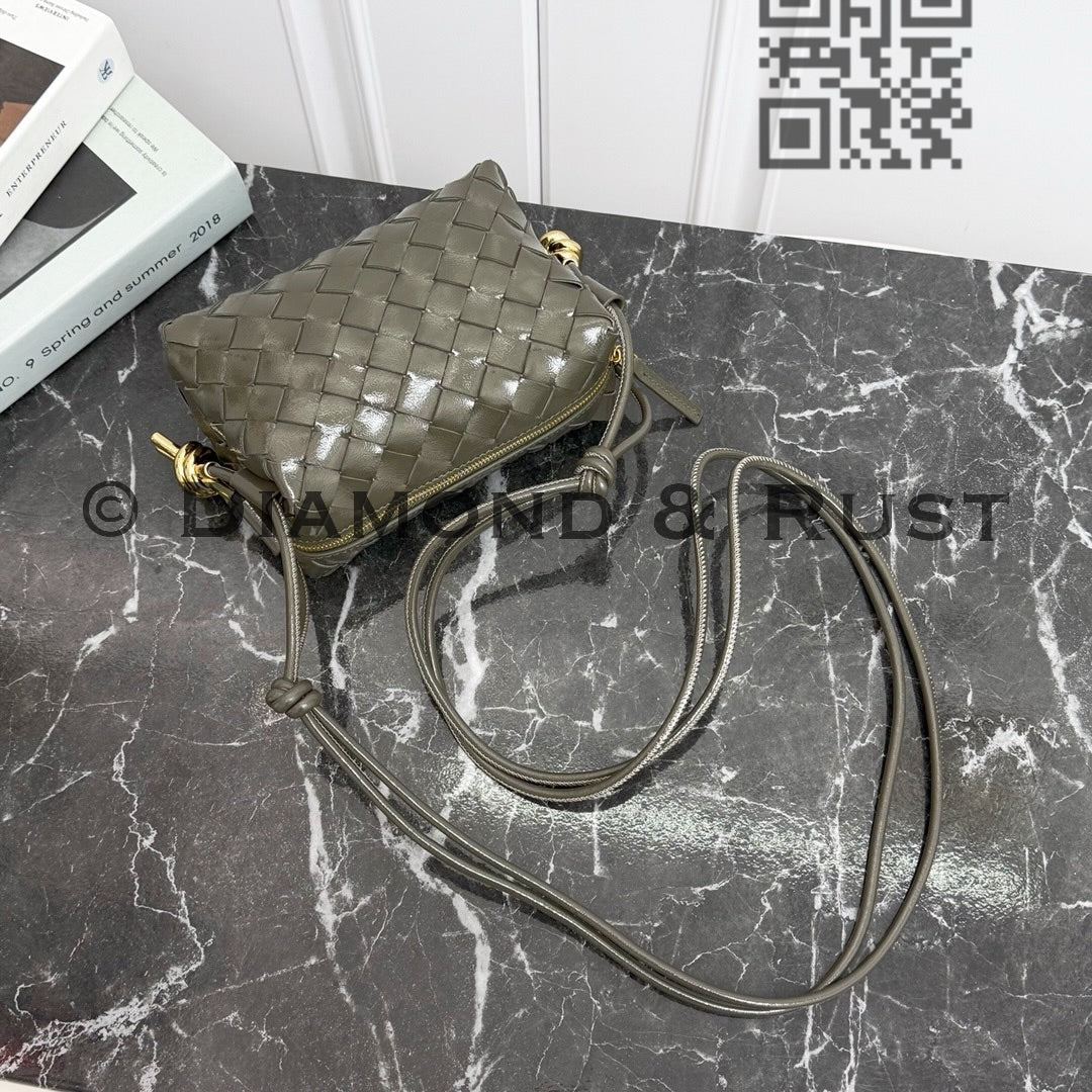 High Shine Mini Loop Camera Bag #2278 Mustard