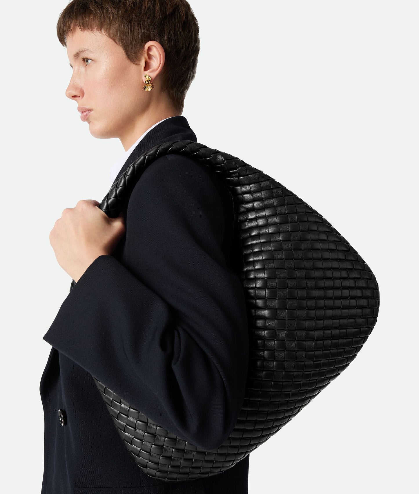 Large Veneta Shoulder Bag #2291 Black