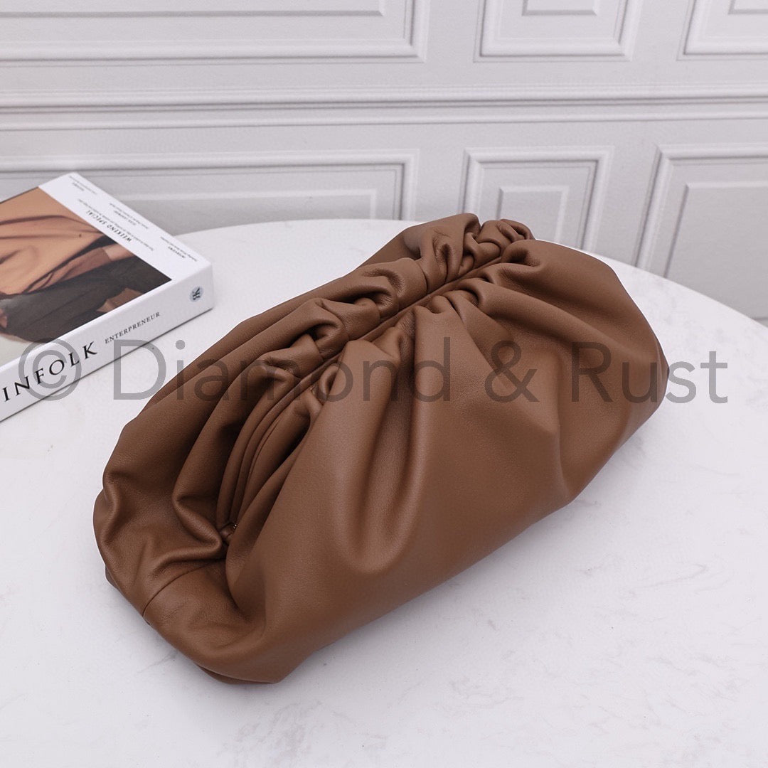 Large Pouch Clutch #9028 Caramel