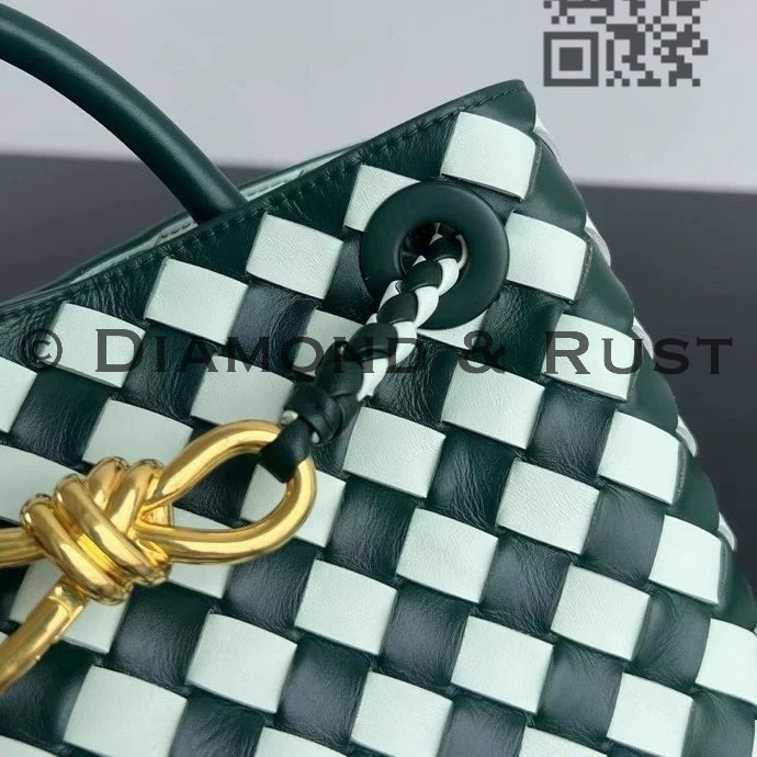 Small Andiamo Bag #2261 Two Tone Green/Icy Blue
