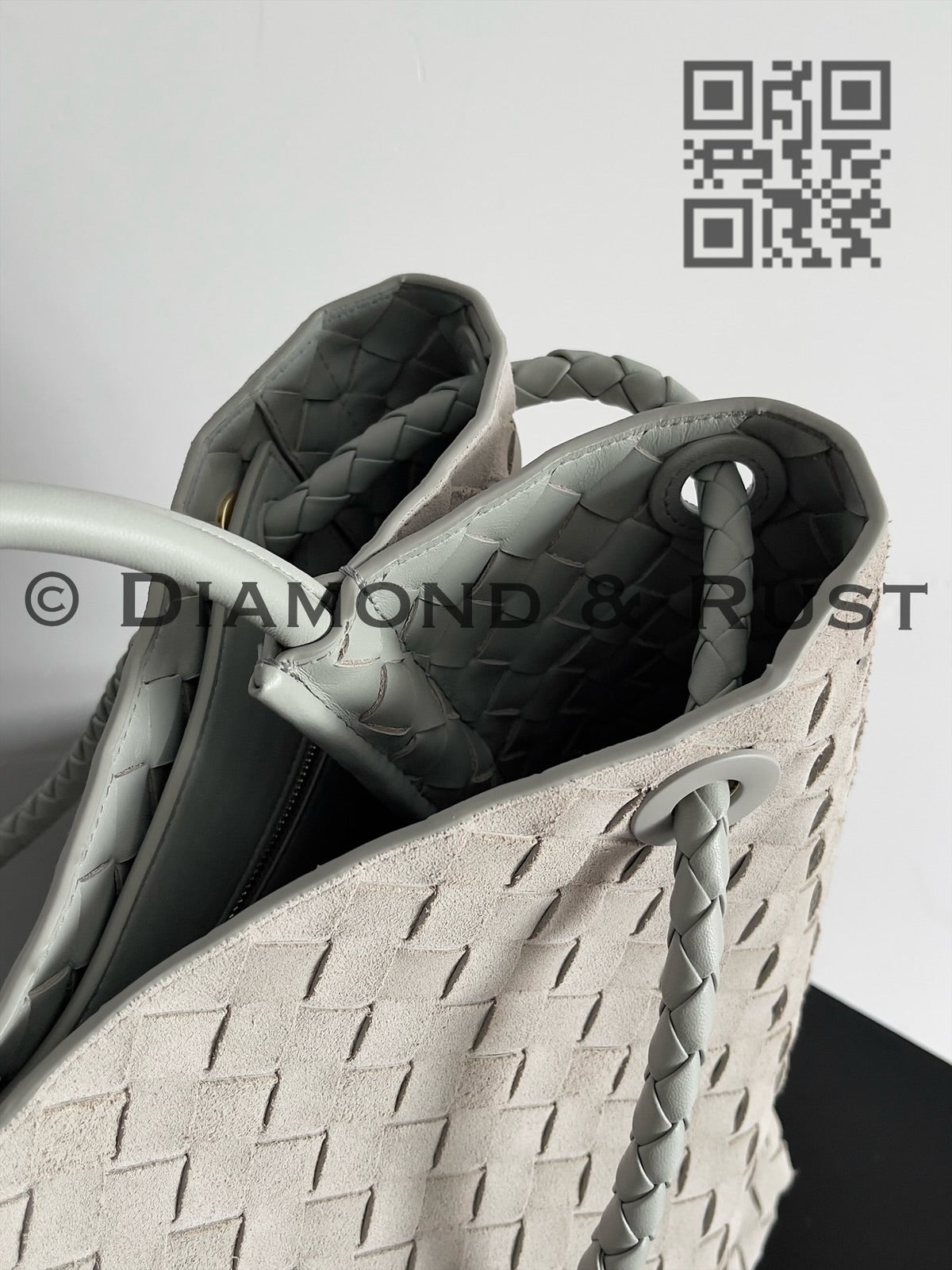 Large Andiamo Bag #9918 Silver Gray