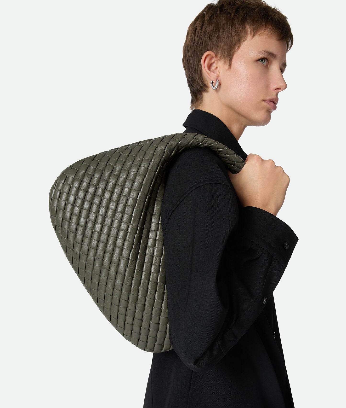 Small Veneta Shoulder Bag #2290 Pickle