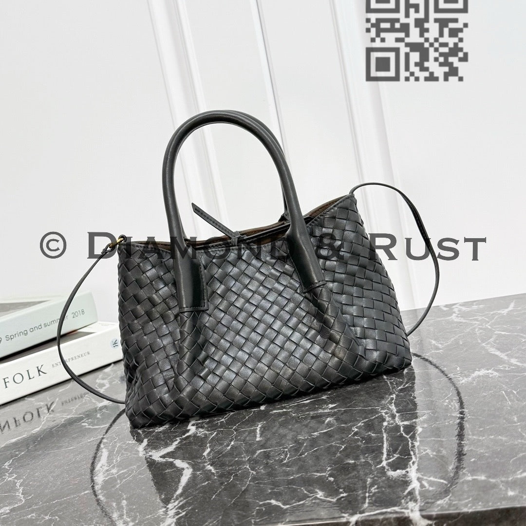Small Pinacoteca Tote Bag #2281 Black/ Fondant